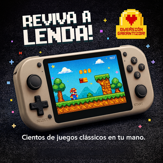 🕹️ Consola Retro Portátil M17:La máquina del tiempo con cientos de juegos clásicos en la palma de tu mano